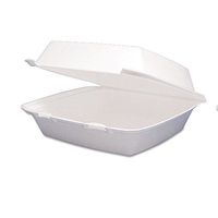 Dart - Carryout Food Container Foam Hinged 1-Comp 9 1/2 X 9 1/4 X 3 200/Carton "Product Category: Breakroom And Janitorial/Food Service Supplies"