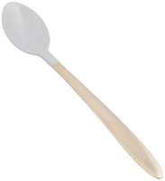 Sammons Preston Nylon Coated Long Teaspoon, Spoon with Protection for Teeth and Lips for Sensitive Mouths, Cutlery with Protective Coating Prevents Tooth and Lip Damage for Elderly and Kids