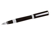 Aurora Tu Black w/ Chrome Trim Broad Point Fountain Pen - AU-T11-NB