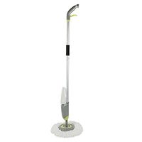 QIANLAI Congis Round Head Spray Mop Superfine Fiber Mop Head Aluminum Alloy Metal Handle 360 Degrees Rotate Home Floor Cleaning Scraper
