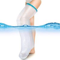 Doact Waterproof Adult Leg Cast Cover for Shower Bath, Cast Protector Keep Cast Bandage Dry, Watertight Cast Bag for Wound Knee Foot Ankle Orthopedic Boot - Full Leg Size 41 Inches