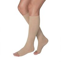 Jobst Opaque Knee KNEE HIGH Firm 20-30mmHg XL FULL CALF Beige OPEN TOE