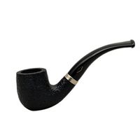 Lord (Sabbiata) Briar Bent Billiard Sandblasted Mini Pipe by Brebbia (Italy)