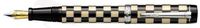 Laban Checkered Flag Black Weave Medium Point Fountain Pen - LCF-F100