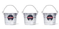 Behrens 1205 5-Quart Steel Pail 3 Pack