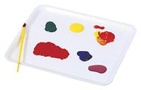 School Smart Plastic Art Tray, 13 x 18 x 1 Inches, White