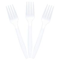 BioGreenChoice Compostable Cornstarch, CPLA Disposable Fork 6in| Microwave Safe, Biodegradable & Compostable Forks | CPLA Disposable Fork for Wedding, Catering & Parties | Pack of 1000 (6 inches)