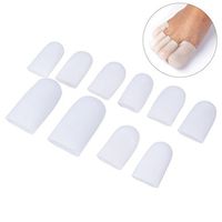 ROSENICE Gel Toe Cap Protector Silicone Toe Sleeve for Corn Blisters Pain Relief 5 Pairs