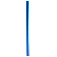 Vinjeely 12mm Diameter Colourful Long Stainless Steel Metal Drinking Straws Reusable Metal Straight Drinking Straws for Smoothie, Milkshakes (Blue)