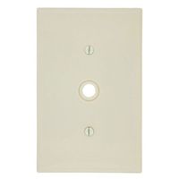 Leviton PJ11-A 1-Gang .406-Inch Hole Telephone/Cable Wallplate, Midway size, Almond