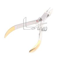 LAJA Imports Cuticle Nipper Gold Hard Steel 1/2 Jaw