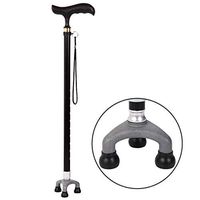 ZWH-Walking Cane Crutches Cane Elderly Telescopic Crutches Adjustable