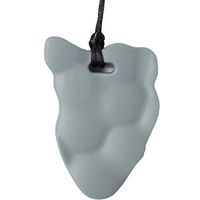 Fun and Function Chewy Rock Necklace Chew Toy - For Light Chewers Great for Children with Sensory Processing Disorder, Autism Helps to Calm and Retain Focus - Made from Food Grade Silicone