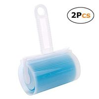 In kds Sticky Lint Roller Pet Hair Remover Easy to Remove Sheets Brush Reusable Washable 2 Pcs (Blue)