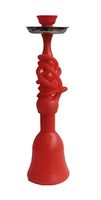 Zebra Smoke Series: Medium II Silicone hookah 1 Hose (RED)