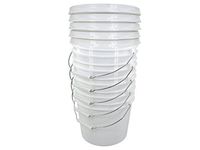 White 2 Gallon Bucket with Gamma Seal Lid (5)