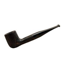 MAXI TUNDRA briar straight brushed billiard tobacco smoking pipe from Brebbia (Italy)
