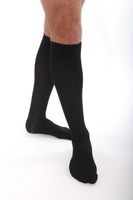 Silverline Gentleman 20-30 mmHg Below Knee Closed Toe Color: Black, Size: XX-Large