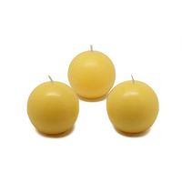 Zest Candle CBC-201_8 96-Piece Citronella Ball Candle, 2", Yellow