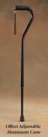 Offset Adjustable Cane Black