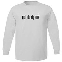 Bucking Ham got Dustpan? - Adult Soft Long Sleeve T-Shirt, White, Large