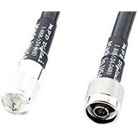 RG-214 Coax Jumper with Pl-259 Uhf Connector to N Male Connector - Milspec Silver Plated Coaxial Cable with Double Shielding (5-Feet)