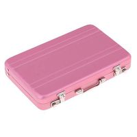 Mini Metal Tool Box Case Toy for 1/12 Scale Miniature Dollhouse Scene Pink