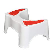 Zevni Bathroom Foot Stool,Toilet Stool- Portable and Foldable Bathroom Squatting Stool for Toilet and Potty - Poop Stool for Kids and Whole Family