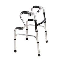 Jonigo Auxiliary Walker Double Armrests Four-Legged Folding Elderly Walker Patient Rehabilitation Walker