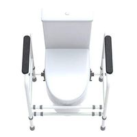 CUUYQ Bathroom Safety Frame, Toilet Safety Rails Stand Alone Toilet Safety Frame Toilet Handrails Grab Bar Bathroom Toilet Handrails Fits All Toilets,A