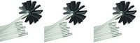 Deflecto Dryer Duct Cleaning Kit, Lint Remover, Extends Up To 12 Feet, Synthetic Brush Head, Use With or Without a Power Drill (Pack of 3)