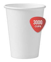 Solo 412WN-2050 12 oz White SSP Paper Hot Cup (Case of 1000) 3-Pack