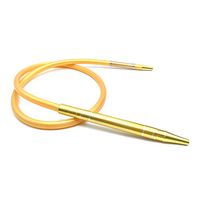 High Quality | Shisha Pipes & Accessories | 1.8m Hookah Shishia Aluminium Alloy Pipe Silicone Hose with Spring for Man Woman Hookahs Narguile Accessories Golden Green Black | by GADEMATA | 1 PCs