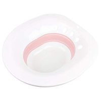 ViaGasaFamido Sitz Bath Over The Toilet Hip Perineal Soaking Bath for Hemorrhoidal Relief Pregnant Women Maternity Hip Cleaning Avoid Squatting(Pink)