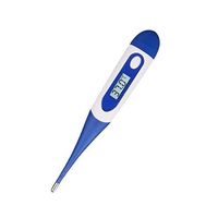 Digital Medical Thermometer, DAYPLAY Flu Protective Device Rectal and Oral Thermometer for Adults and Kids Soft Head Thermometer for Fever Baby Accurate and Fast Readings with Fever Indicator (Blue)