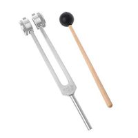 Geesy OM 136.1Hz Aluminium Alloy Tuning Fork Chakra Hammer Ball Diagnostic Healing Tool for Eliminating Stress