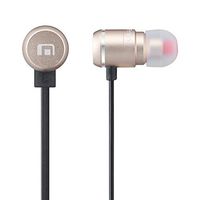 MobiFren Wireless Bluetooth Earbuds - Noise Cancelling Premium Stereo Sound Metal Ear with BodySmartphone Mobile App-Magnetic Earphones for Sport, Running Sweat-Proof [Rose Gold]