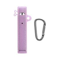 Fironst Case for JUUL Silicone Protective Case Upgrade Anti-Slip Anti-Lost Cover Skin Sleeve Wrap for JUUL V2 Pen with Metal Carabiner (Glitter Pink)