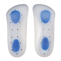 WJL JIN Silicone Insoles Massage Foot Cushion Soft Gel Shoe Insert for Metatarsal Pain Relief Plantar Fasciitis,25.5~27.5cm