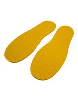 Cleverbrand Felt Insoles - Adult Style 827 Yellow - Size 10