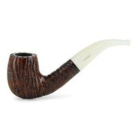 Mr. Brog Handmade Smoking Tobacco Pipe - Model No. 111 Walrus Tusk Walnut Rusticated - Italian Briar Wood