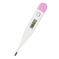 Digital Thermometer, Rectal and Oral Thermometer for Adults and Babies, Precision Thermometer for Fever - Accurate and Fast Readings with Fever Indicator, Pink