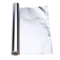 Heavy Duty Household Aluminum Foil Roll (45 * 2000cm) Thickening Tinfoil Heating for Ovens and Barbecue Grill, Great Tools for Family Dinner and Outdoor Barbecue Silver