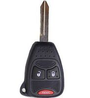 AmericanAutomotiveSupply - 1 New Replacement Uncut Keyless 3 Button Remote SHELL Fob for Select Chrysler Dodge Jeep Vehicles