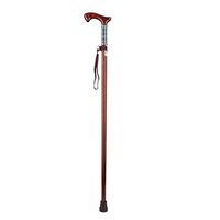 Crutch One-Legged Walking Aid Cane Solid Wood Non-Slip Old 2 Color MUMUJIN (Color : Chocolate)