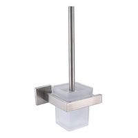 Dream Cloud Toilet Brush with Holder Set Wall Mount SUS304 Stainless Steel Holder, Brushed Nickel