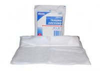 Case of 25 NonWoven Trauma Dressing, White 12" x 30". Rectangle Sterile Pads for Lightly draining Wounds. Highly Absorbent. Individually Wrapped Wound Dressing. Single use. Latex-Free.