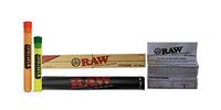 100% Authentic Raw Rollers Bundled with Two Exclusive Destroyer Plastics Doob Tubes One Large One Small (12in Raw Supernatural, 1)
