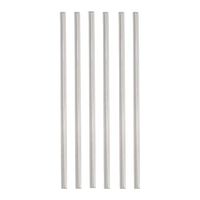 Signature Tumblers Reusable Thick-Wall Straws 6pc, Clear