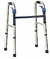 Dual Palm Release Folding Walkers - Adult Walker with 5" wheels - Model 565646
